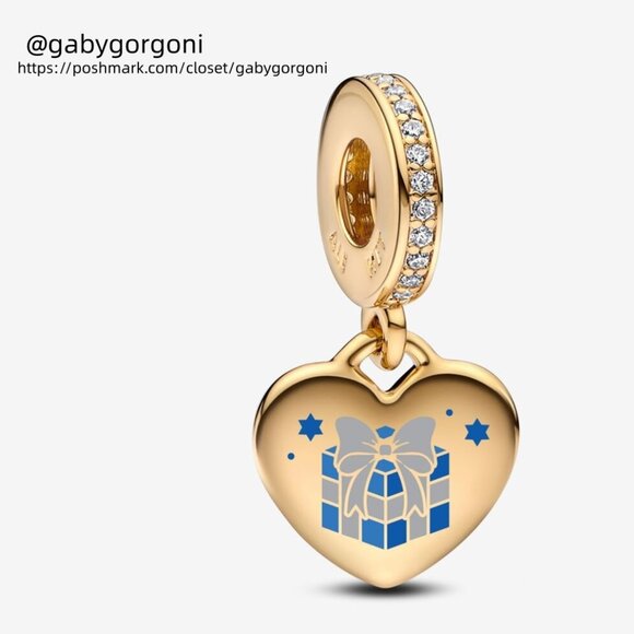 Pandora Hanukkah Gift Box Dangle Charm|Pendant - Picture 1 of 2